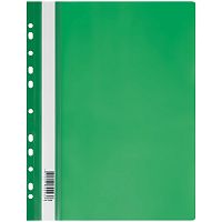 343193.66 Папка-скоросшиватель пластик. перф. СТАММ, А4, 160мкм, зеленая  