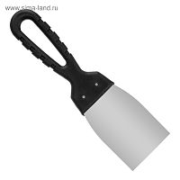 865719 Шпательная лопатка "РемоКолор" 12-5-60, нержавеющая сталь, пластиковая рукоятка, 60х100 мм