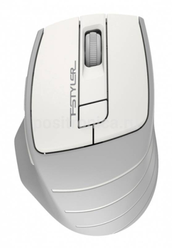 1147563.01 Мышь A4Tech Fstyler FG30 белый/серый оптическая (2000dpi) беспроводная USB (6but)