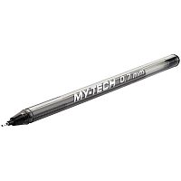 305824.66 Ручка шариковая PenSan "My-Tech" черная, 0,7мм, игольчатый стержень, на масляной основе