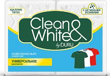 23430.64 DURU CLEAN&WHITE мыло хозяйственное 4*125г Универсальное, *21/504944/504944M