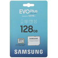 849792.28 Карта памяти Samsung EVO Plus <MB-MC128KA/EU> microSDXC Memory Card1 28GbClass10 UHS-I U3+ microSD--