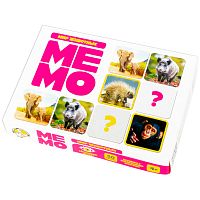 293785.66 Игра настольная Десятое королевство "Мемо. Мир животных", 50 карточек, картонная коробка