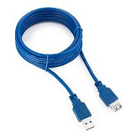 6466.81 Кабель удлинитель USB3.0 Pro Cablexpert CCP-USB3-AMAF-10, AM/AF, 3м, экран, синий, пакет