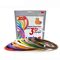 1396086.85 Пластик UNID ABS-12, для 3Д ручки, 12 цветов в наборе, по 10 метров