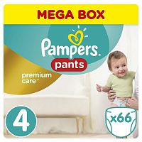587338 PAMPERS Подгузники-трусики Premium Care Pants д/мальч и девочек Maxi  66 шт