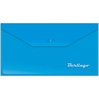 183942.66 Папка-конверт на кнопке Berlingo, C6, 180мкм, синяя