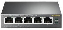 712812 TP-Link TL-SF1005P 5-портовый 10/100 Мбит/с настольный коммутатор с 4 портами PoE SMB (розница)