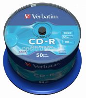 26218.01 Диск CD-R Verbatim 700Mb 52x Cake Box (50шт) (43351)