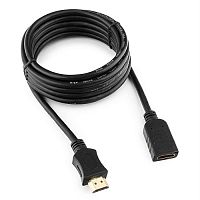 13272.81 Удлинитель кабеля HDMI Cablexpert CC-HDMI4X-10, 3.0м, v2.0, 19M/19F, черный, позол.разъемы, экран, п