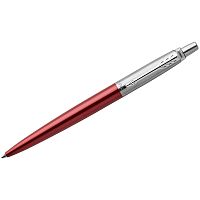 142379.85 Ручка шариковая PARKER Jotter Core Kensington Red CT, корпус красный, детали хром, синяя, 1953187