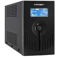 783695.57 ИБП CROWN Line Interactive CMU-SP650EURO LCD USB 650VA\390W, корпус металл, 1x12V/7AH, розетки 3*EUR