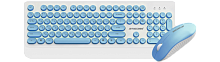 704056.50 Беспроводной набор клавиатуры и мыши JETACCESS SMART LINE KM39 W, белый-синий