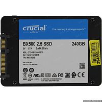 700088 Накопитель SSD Crucial SATA III 480Gb CT480BX500SSD1 BX500 2.5"(розница)