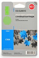 807036.01 Картридж струйный Cactus CS-CLI451C голубой (10.2мл) для Canon MG6340/5440/IP7240