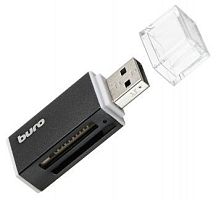 1001429.01 Устройство чтения карт памяти USB2.0 Buro BU-CR-3104 черный