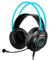 1431336.01 Наушники с микрофоном A4Tech Fstyler FH200i серый/синий 1.8м накладные оголовье (FH200I BLUE)