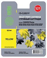 690093.01 Картридж струйный Cactus CS-CLI521Y желтый (8.4мл) для Canon Pixma MP540/MP550/MP620/MP630/MP640/MP6