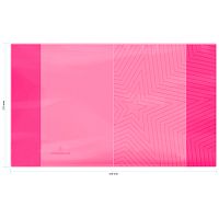 310781.66 Обложка  210*350, для дневников и тетрадей, Greenwich Line, ПВХ 180мкм, "Neon Star", розовый, ШК