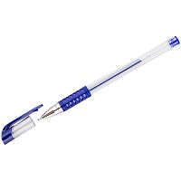 221709.66 Ручка гелевая OfficeSpace синяя, 0,5мм, грип, игольчатый стержень