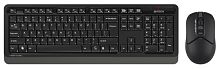1599033.01 Клавиатура + мышь A4Tech Fstyler FG1012 клав:черный/серый мышь:черный USB беспроводная Multimedia