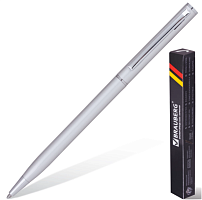 141401.85 Ручка бизнес-класса шариковая BRAUBERG Delicate Silver, корп.серебр,узел 1мм, лин.0,7мм,синяя,141401